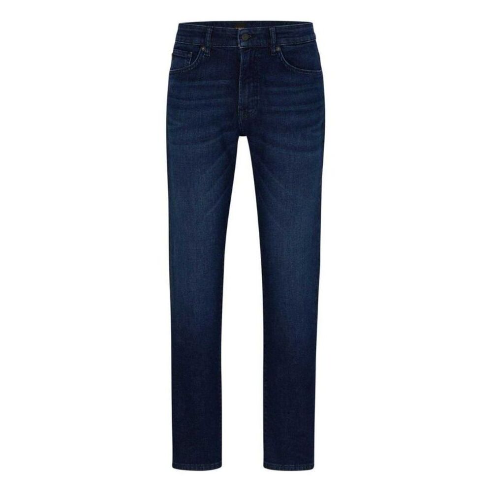 Boss Mens Denim Straight Leg Jeans / Dark Blue